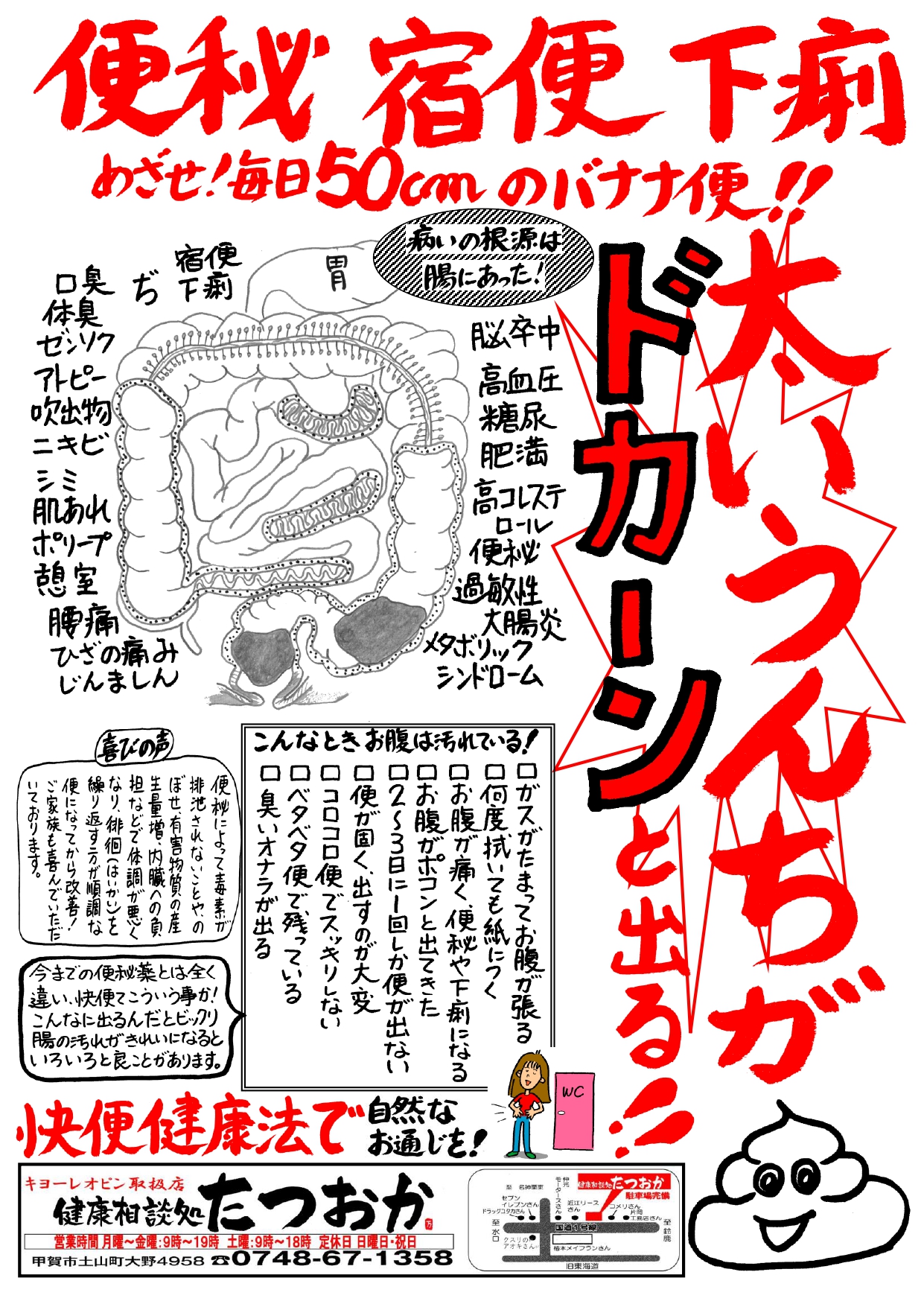 便秘チラシ