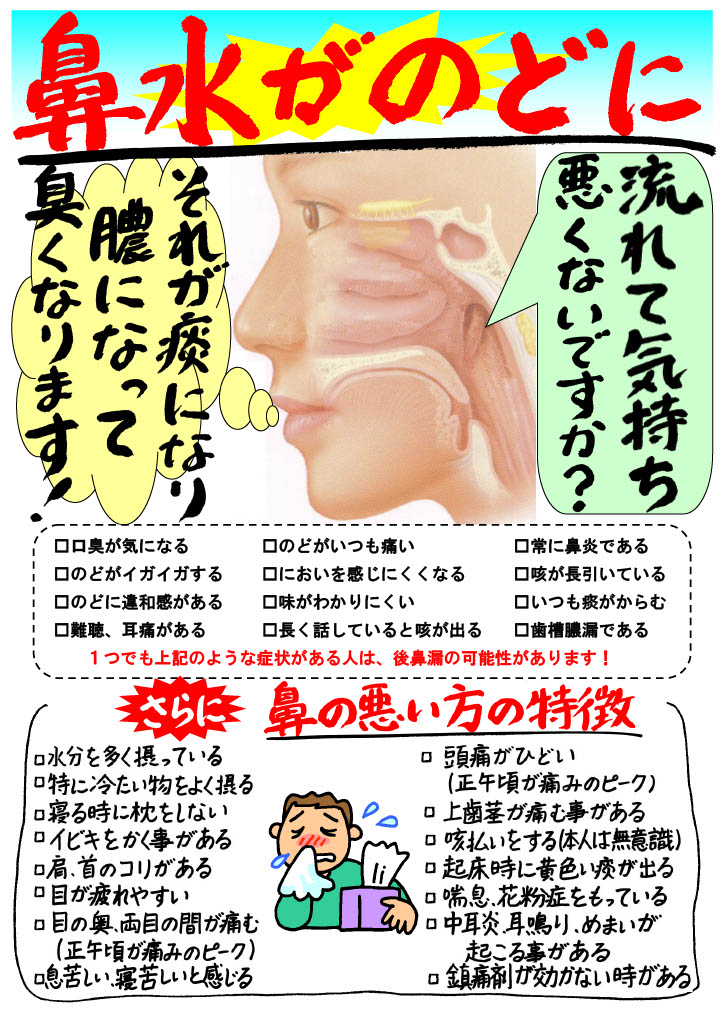 後鼻漏チラシ